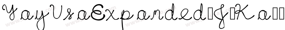 YayUsaExpanded-J7Ka字体转换