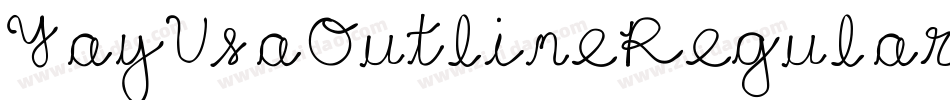 YayUsaOutlineRegular-zze0字体转换