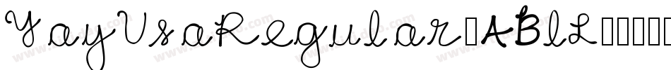 YayUsaRegular-ABlL字体转换