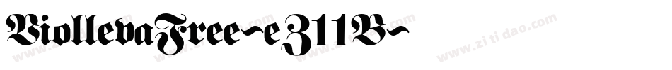 ViollevaFree-eZ11B字体转换
