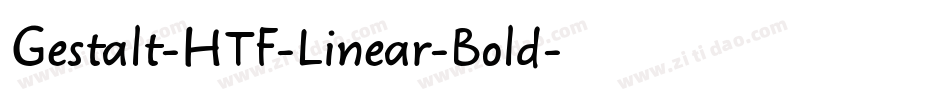 Gestalt-HTF-Linear-Bold字体转换