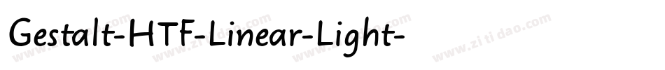 Gestalt-HTF-Linear-Light字体转换