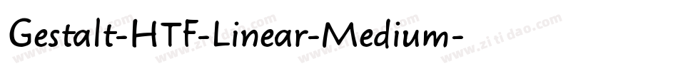 Gestalt-HTF-Linear-Medium字体转换