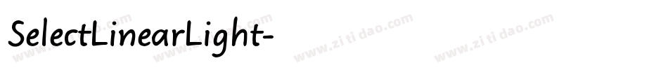 SelectLinearLight字体转换