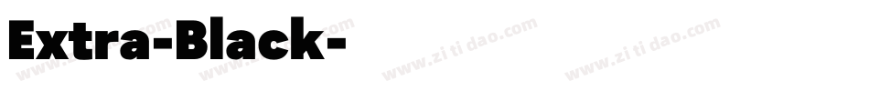 Extra-Black字体转换