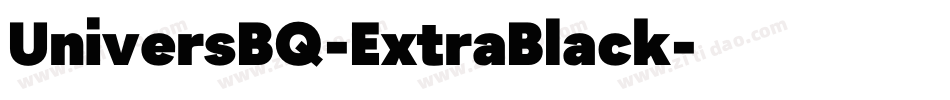 UniversBQ-ExtraBlack字体转换