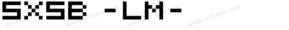 5X5Basic-mLMx字体转换