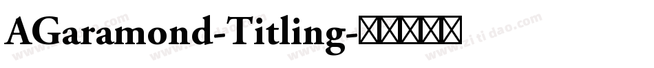 AGaramond-Titling字体转换