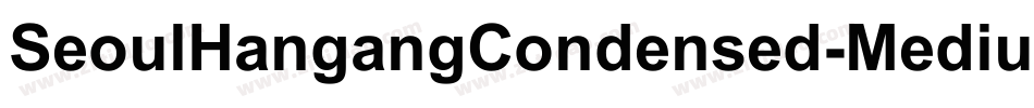 SeoulHangangCondensed-Medium字体转换