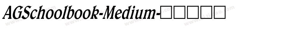 AGSchoolbook-Medium字体转换