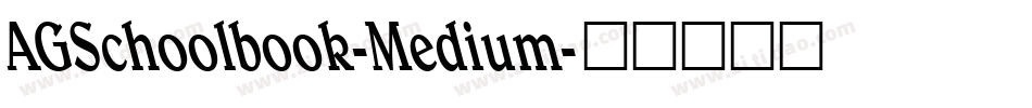 AGSchoolbook-Medium字体转换