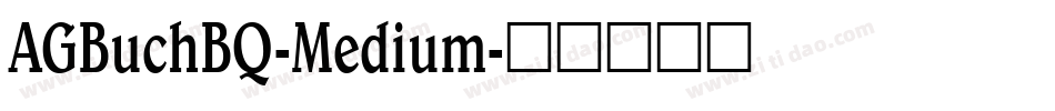 AGBuchBQ-Medium字体转换
