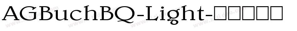 AGBuchBQ-Light字体转换