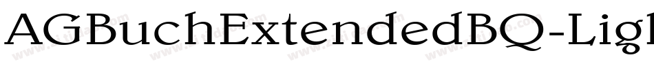 AGBuchExtendedBQ-Light字体转换
