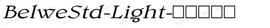 BelweStd-Light字体转换