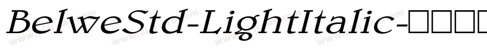 BelweStd-LightItalic字体转换