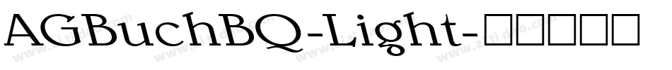 AGBuchBQ-Light字体转换