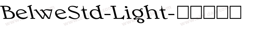 BelweStd-Light字体转换