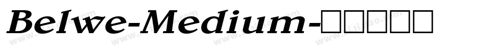Belwe-Medium字体转换