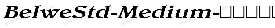 BelweStd-Medium字体转换