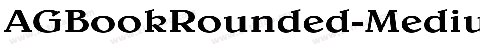 AGBookRounded-Medium字体转换