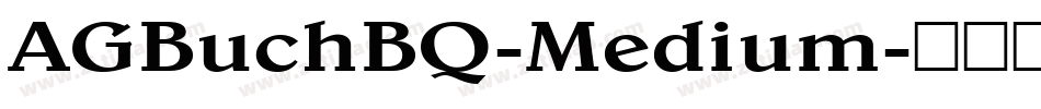 AGBuchBQ-Medium字体转换