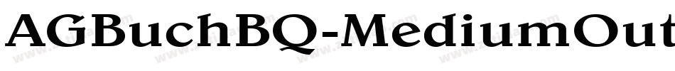 AGBuchBQ-MediumOutline字体转换