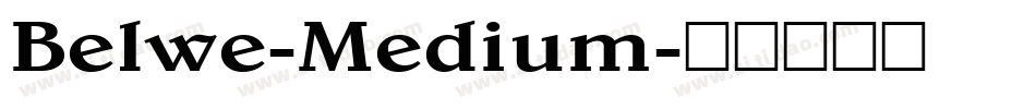 Belwe-Medium字体转换