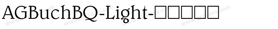 AGBuchBQ-Light字体转换