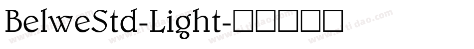 BelweStd-Light字体转换