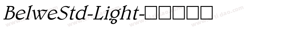 BelweStd-Light字体转换