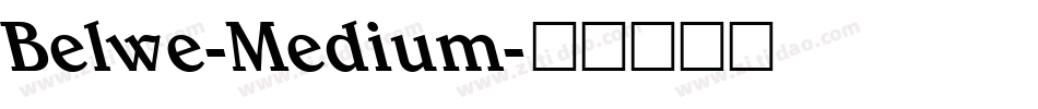 Belwe-Medium字体转换