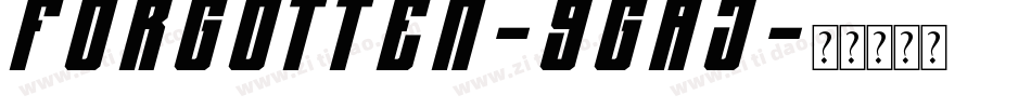 Forgotten-9gAj字体转换