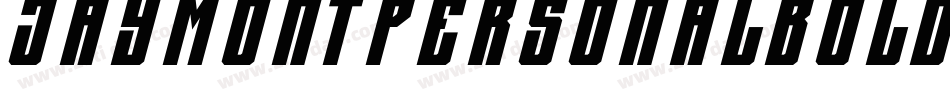 JaymontPersonalBoldItalic-5DAj字体转换