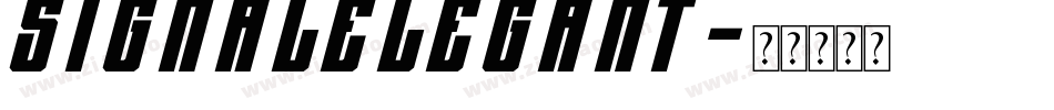 SignalElegant字体转换