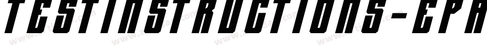 Testinstructions-EpAj字体转换