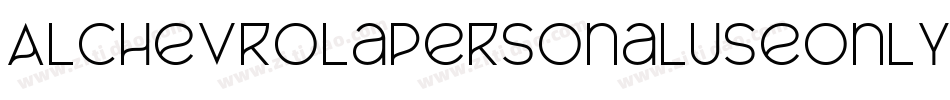 AlChevrolaPersonaluseonly-axY2a字体转换
