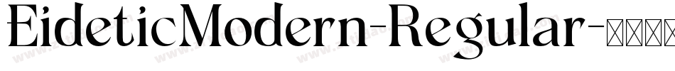 EideticModern-Regular字体转换