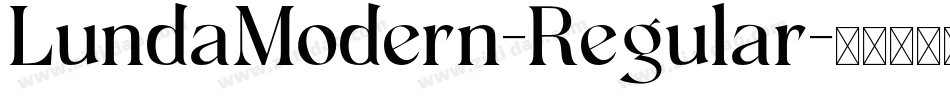 LundaModern-Regular字体转换