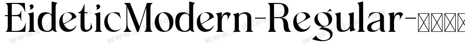 EideticModern-Regular字体转换