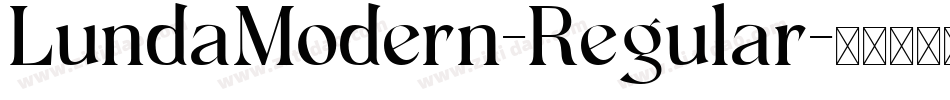 LundaModern-Regular字体转换