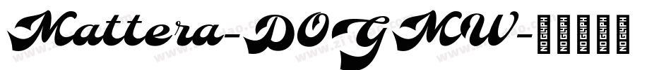 Mattera-DOGMW字体转换