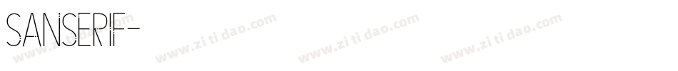 SanSerif字体转换
