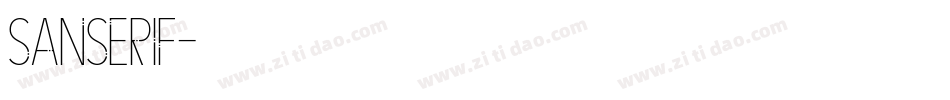 SanSerif字体转换
