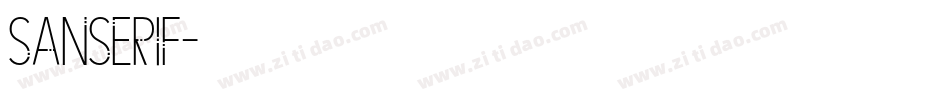 SanSerif字体转换