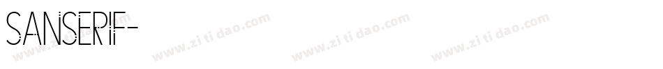 SanSerif字体转换