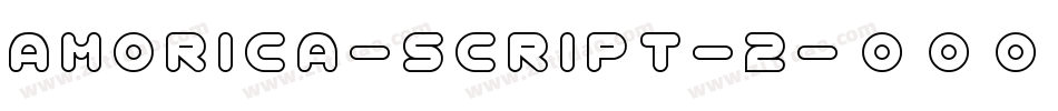 AMORICA-SCRIPT-2字体转换
