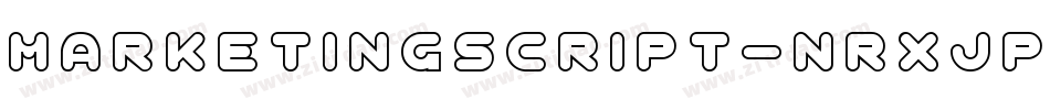 MarketingScript-nRxJP字体转换