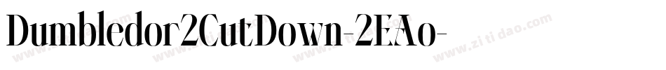 Dumbledor2CutDown-2EAo字体转换