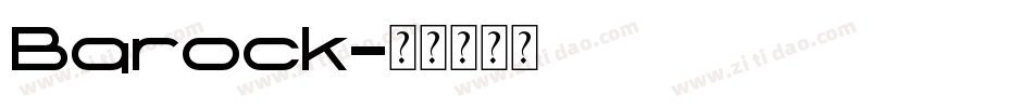Barock字体转换